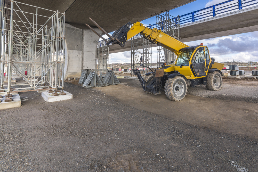 photo of a telescopic forklift for rent in Edmonton by LCE Rentals